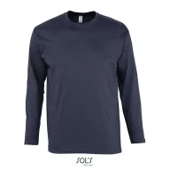   Tricou la baza gatului, Barbati, maneca lunga, SOL'S, 2401E11842, Bumbac, Albastru navy, 3XL