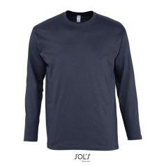   Tricou la baza gatului, Barbati, maneca lunga, SOL'S, 2401E11842, Bumbac, Albastru navy, 3XL