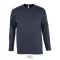 Tricou la baza gatului, Barbati, maneca lunga, SOL'S, 2401E11843, Bumbac, Albastru navy, 4XL