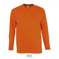   Tricou la baza gatului, Barbati, maneca lunga, SOL'S, 2401E11846, Bumbac, Portocaliu, 4XL