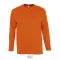 Tricou la baza gatului, Barbati, maneca lunga, SOL'S, 2401E11846, Bumbac, Portocaliu, 4XL