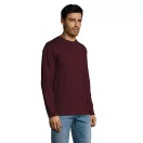 Tricou la baza gatului cu maneca lunga, Barbati, SOL'S, 2601E12120, Bumbac, Rosu oxblood, S
