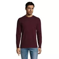   Tricou la baza gatului cu maneca lunga, Barbati, SOL'S, 2601E12121, Bumbac, Rosu oxblood, XL