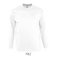   Tricou la baza gatului, Barbati, maneca lunga, SOL'S, 2401E11860, Bumbac, Alb, 4XL