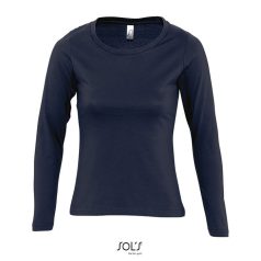   Tricou Dama cu maneca lunga, 42FEB233706, Majestic, Bumbac, Feminin, Albastru Navy, L