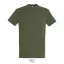 IMPERIAL-MEN TSHIRT-190g, Cotton, Army, TWIN, L