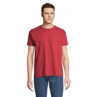   Tricou la baza gatului cu maneca scurta, Barbati, SOL'S, 2601E12061, Bumbac, Rosu Folk Twin, 3XL