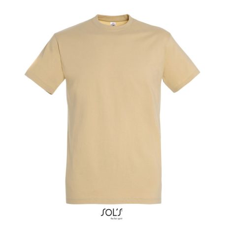 IMPERIAL-MEN TSHIRT-190g, Cotton, Sand, TWIN, XL