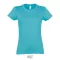 Tricou la baza gatului, Dama, maneca scurta, SOL'S, 2401E11911, Bumbac, Albastru atoll, L