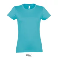   Tricou la baza gatului, Dama, maneca scurta, SOL'S, 2401E11913, Bumbac, Albastru atoll, S