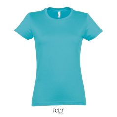  Tricou la baza gatului, Dama, maneca scurta, SOL'S, 2401E11915, Bumbac, Albastru atoll, XXL