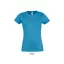 IMPERIAL-WOMEN TSHIRT-190g, Cotton, Aqua, TWIN, XXL
