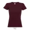 Tricou la baza gatului cu maneca scurta, Femei, SOL'S, 2601E12079, Bumbac, Burgundy, L
