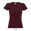 Tricou la baza gatului cu maneca scurta, Femei, SOL'S, 2601E12080, Bumbac, Burgundy, M