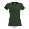 Tricou la baza gatului, Dama, maneca scurta, SOL'S, 2401E11928, Bumbac, Verde bottle, 3XL