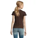 Tricou la baza gatului cu maneca scurta, Femei, SOL'S, 2601E12087, Bumbac, Maro ciocolata, XL