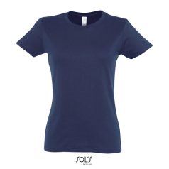 IMPERIAL-WOMEN TSHIRT-190g, Cotton, French Navy, TWIN, S