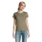 Tricou la baza gatului cu maneca scurta, Femei, SOL'S, 2601E12095, Bumbac, Kaki, M