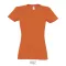 IMPERIAL-WOMEN TSHIRT-190g, Cotton, orange, TWIN, XL