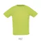 SPORTY-MEN TSHIRT-140g, Polyester, Apple Green, MALE, L