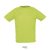 SPORTY-MEN TSHIRT-140g, Polyester, Apple Green, MALE, XS