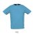 SPORTY-MEN TSHIRT-140g, Polyester, Aqua, MALE, XS