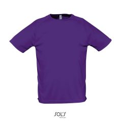   Tricou la baza gatului, Barbati, maneca scurta, SOL'S, 2401E11957, Poliester, Violet dark, 3XL