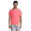 Tricou la baza gatului, Barbati, maneca scurta, SOL'S, 2401E11981, Poliester, Roz coral neon, XXS