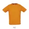 SPORTY-MEN TSHIRT-140g, Polyester, Neon Orange, MALE, XXS