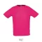 Tricou Barbati, 42FEB234585, SPORTY, Poliester, Masculin, Roz Neon, S