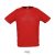 SPORTY-MEN TSHIRT-140g, Polyester, red, MALE, L