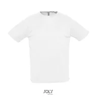 SPORTY-MEN TSHIRT-140g, Polyester, white, MALE, M