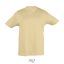 REGENT-KIDS TSHIRT-150g, Cotton, Sand, MALE, XXL
