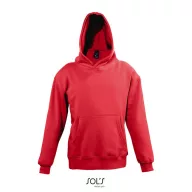   Hanorac cu gluga, Copii, SOL'S, 2401E12082, Poliester, Bumbac, Rosu, L