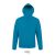Hanorac cu gluga, 42FEB233887, Snake, Poliester, Bumbac, Albastru Aqua, 3XL