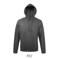   Hanorac cu gluga, 42FEB233476, Snake, Poliester, Bumbac, Unisex, Gri Charcoal Melange, XL