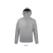 SNAKE HOOD SWEATER 280g, Polyester/Cotton, grey melange, UNISEX, 3XL