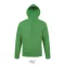SNAKE-HOOD SWEATER-280g, Polyester/Cotton, kelly green, UNISEX, XL