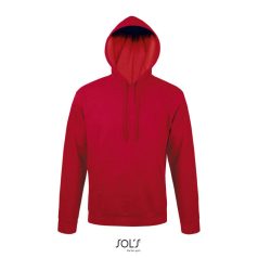 SNAKE-HOOD SWEATER-280g, Polyester/Cotton, red, UNISEX, M