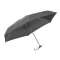 Umbrela mica de buzunar 85 cm, ax cu 5 sectiuni, gri, Everestus, UB23PT, aluminiu, fibra de sticla, poliester