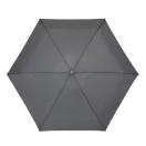 Umbrela mica de buzunar 85 cm, ax cu 5 sectiuni, gri, Everestus, UB23PT, aluminiu, fibra de sticla, poliester