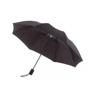   Umbrela de buzunar 85 cm, maner din plastic, Everestus, 20IAN754, Negru, Metal, Poliester