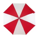 Umbrela de buzunar 85 cm, maner din plastic, Everestus, 20IAN757, Rosu, Alb, Metal, Poliester