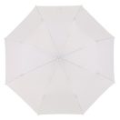 Umbrela automata de buzunar 96 cm, ax metalic din 3 segmente, alb, Everestus, UB01CR, metal, poliester