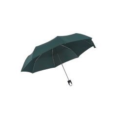   Umbrela buzunar 98 cm, maner cu agatatoare, verde dark, Everestus, UB40TT, aluminiu, fibra de sticla, poliester