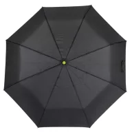   Umbrela de buzunar automata antivant 97 cm, ax metalic, negru, verde, Everestus, UA46SE, metal, fibra de sticla, poliester