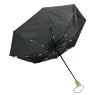   Umbrela de buzunar automata antivant 97 cm, ax metalic, negru, verde, Everestus, UA46SE, metal, fibra de sticla, poliester
