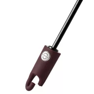   Umbrela de buzunar, Everestus, 2610E18587, Ø98 / 32-58.5 cm, Metal, Fibra de sticla, Poliester, Rosu bordeaux