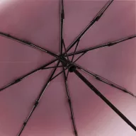   Umbrela de buzunar, Everestus, 2610E18587, Ø98 / 32-58.5 cm, Metal, Fibra de sticla, Poliester, Rosu bordeaux