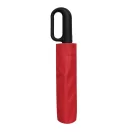 Umbrela mica pliabila, rezistenta la vant, Everestus, 2601E12773, Automata, Maner Curbat, Ø98x33-60 cm, Metal, Fibra de sticla, Poliester, Rosu